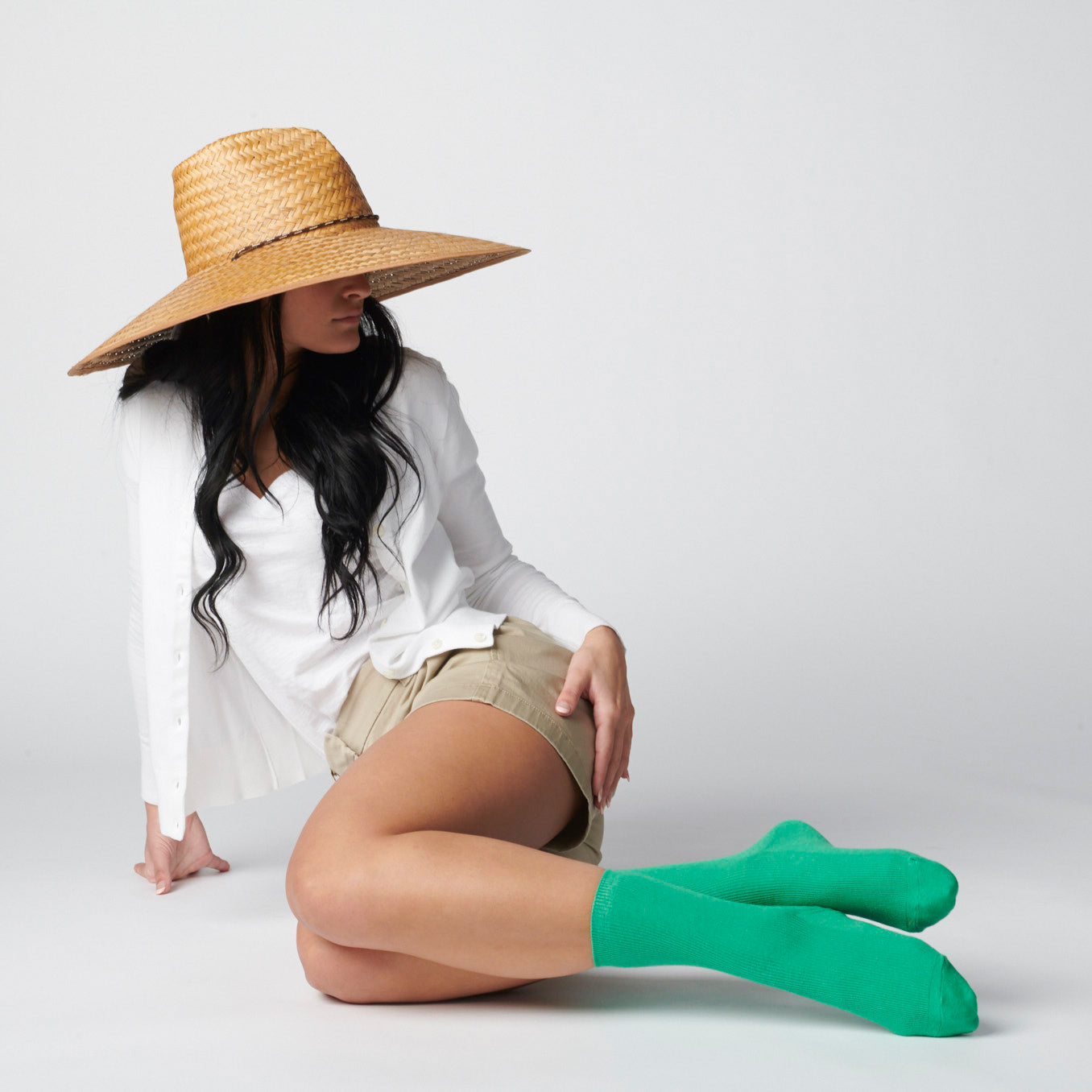 Kelly Green - Everyday Solid Green Merino Wool Crew Socks – Hooray Sock Co.